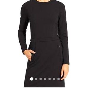 Athleta Ponte Wanderer Zip Dress with pockets XS